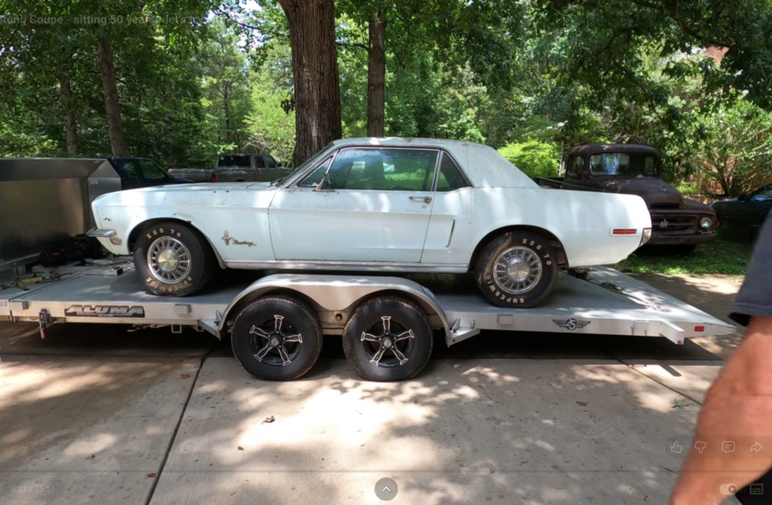 1968 Mustang Coupe Was Parked 50 Years Ago — Can It Be Brought Back To Life