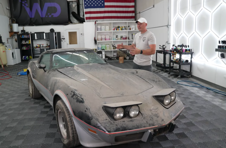 Detailer Broke A Rare Part When Giving An Abandoned 1978 Corvette Pace Car Its First Wash In 20 Years