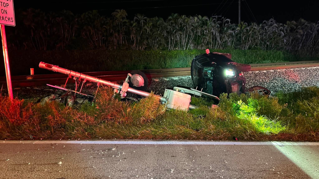 dui crash train tracks