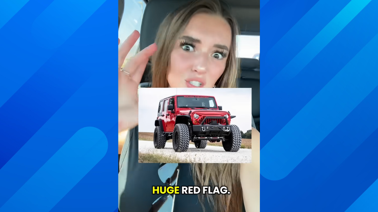 woman says cars are red flags