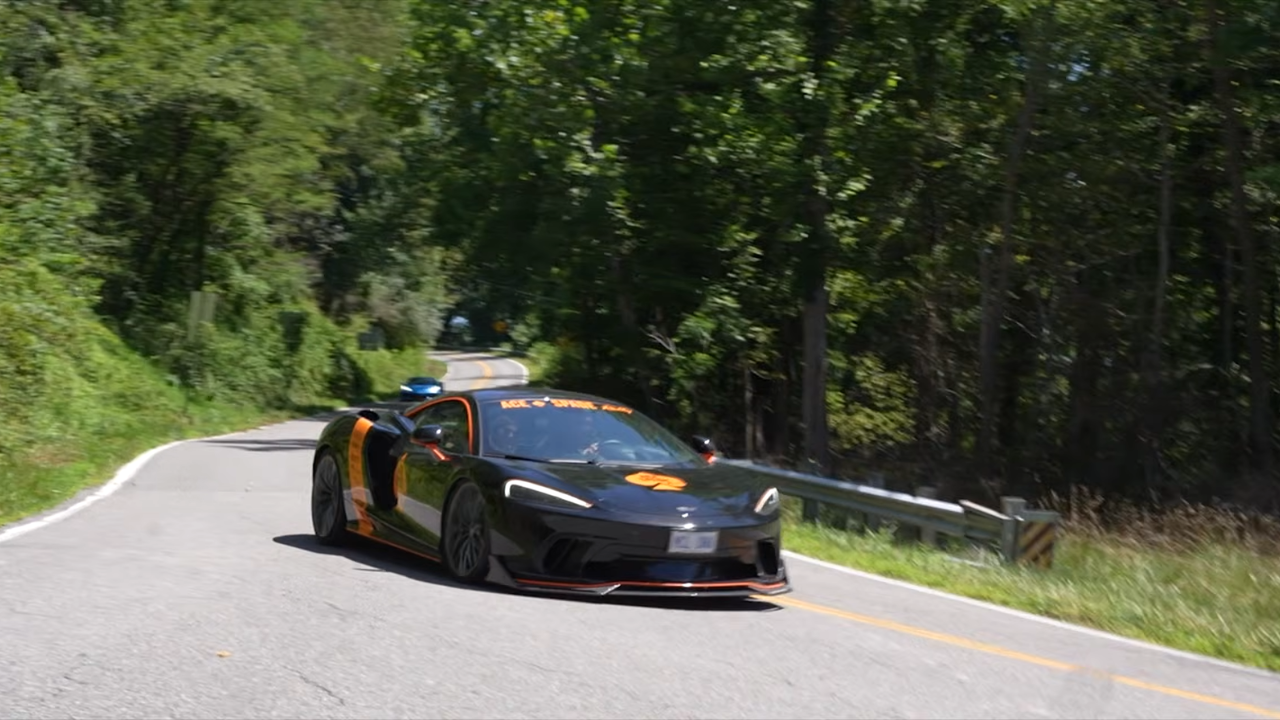 supercars on road