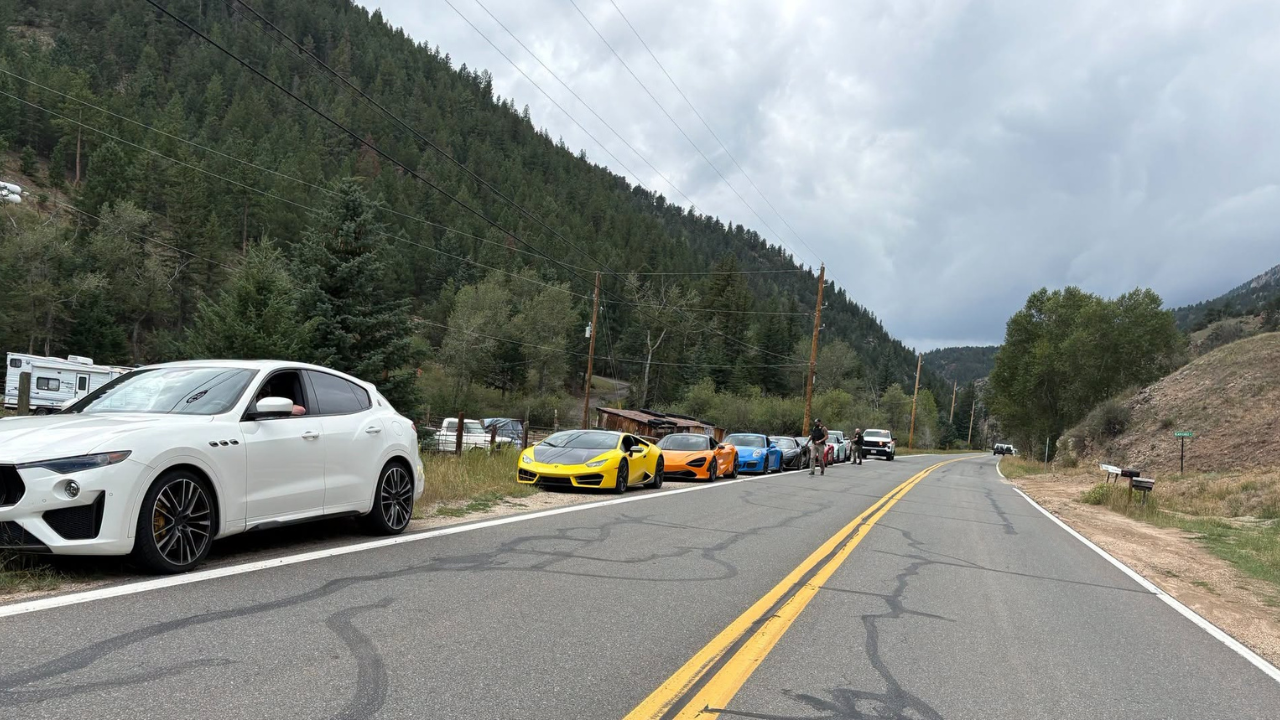 supercars pulled over