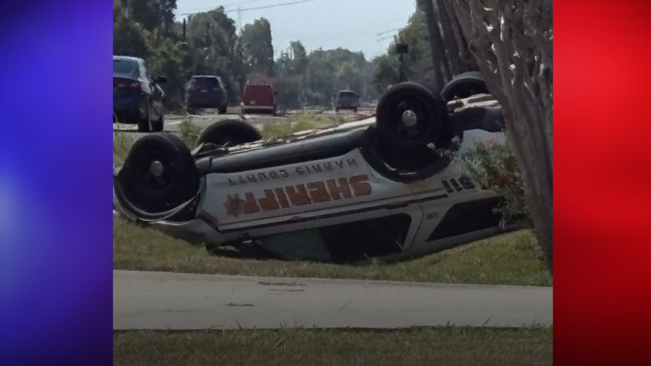 Texas man steals and crashes cop car