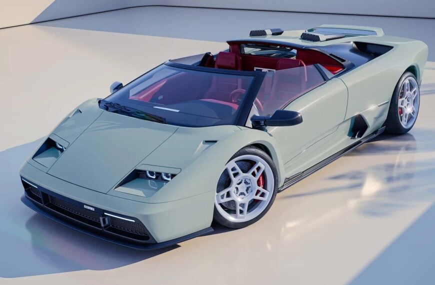 Awesome Laborghini Diablo Restomod Has No Roof, A Powerful V12, And A Manual Transmission