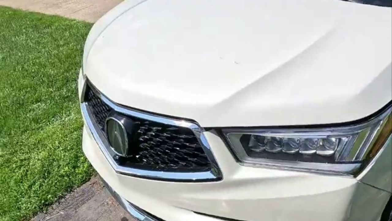 Broken Acura Front View