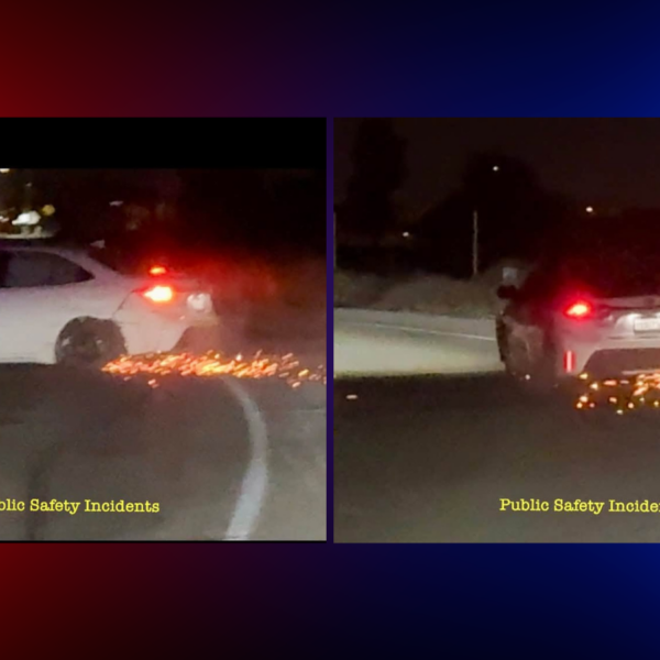 California Driver Keeps Going on Bare Rims, Sparks Flying, Then Asks Police, ‘Damage? Where?’