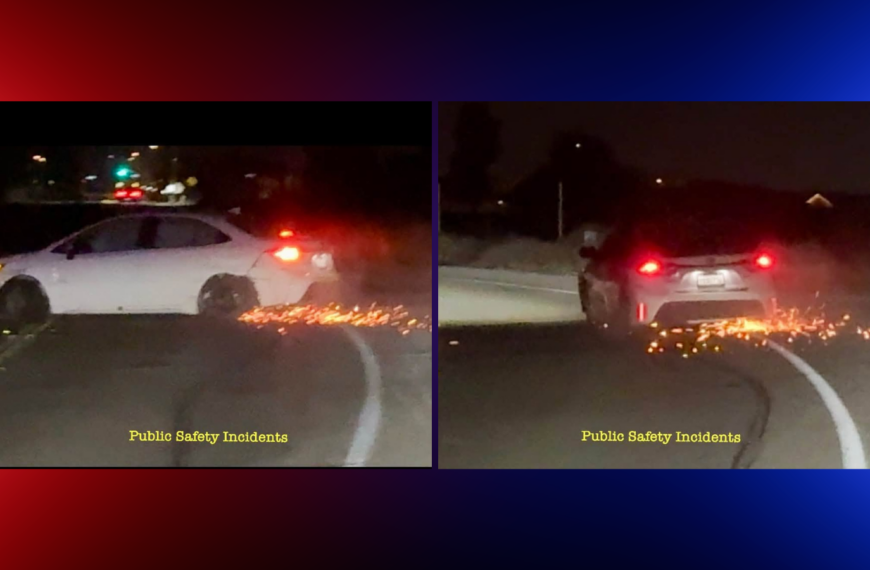 California Driver Keeps Going on Bare Rims, Sparks Flying, Then Asks Police, ‘Damage? Where?’