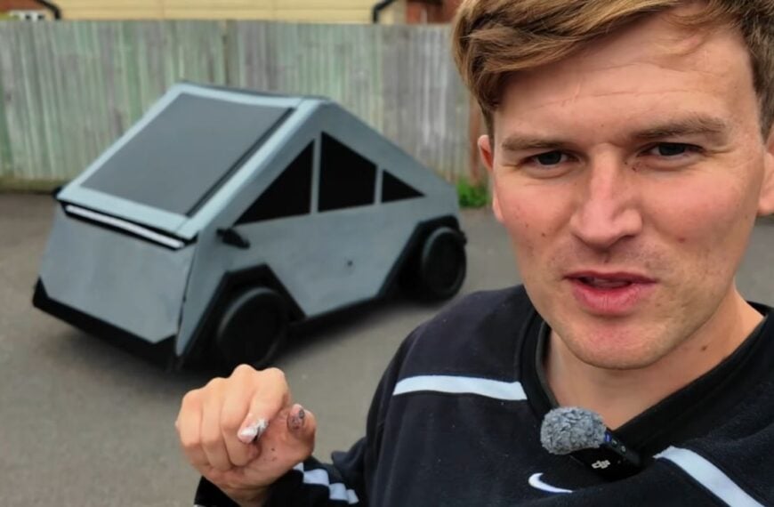 I Slept In A Fake Cybertruck Outside Tesla 6-13 screenshot