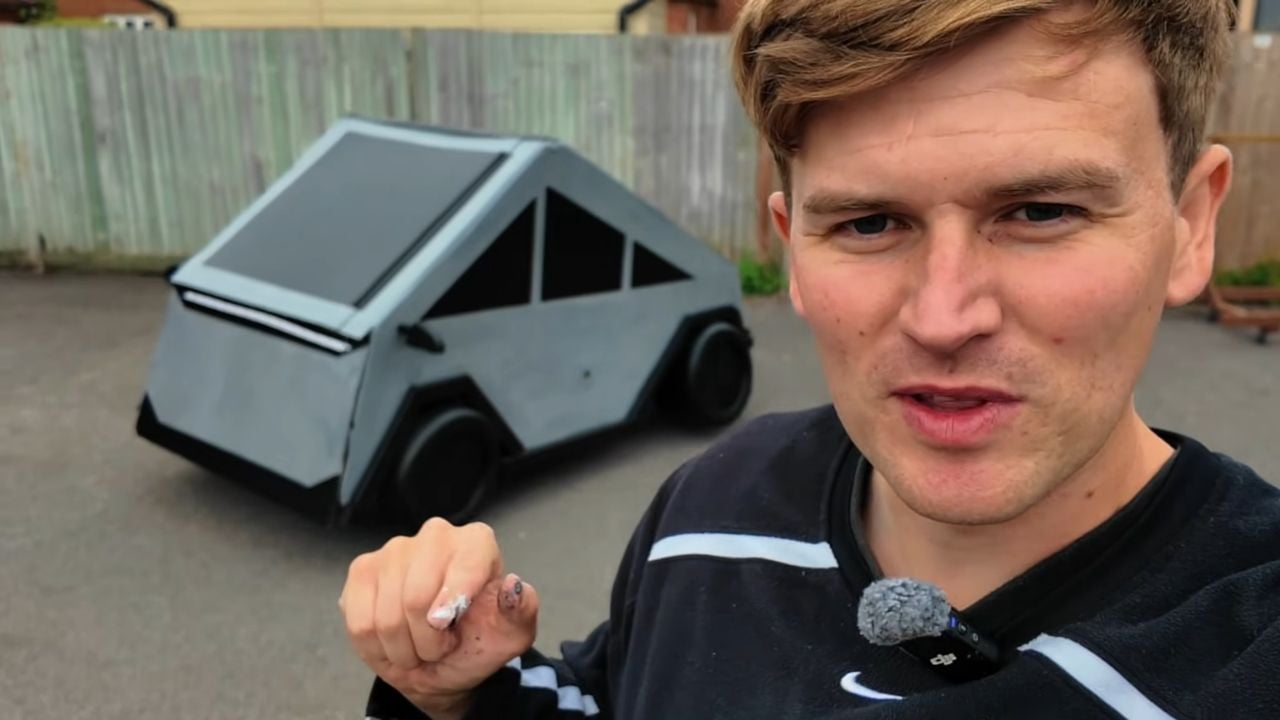 I Slept In A Fake Cybertruck Outside Tesla 6-13 screenshot