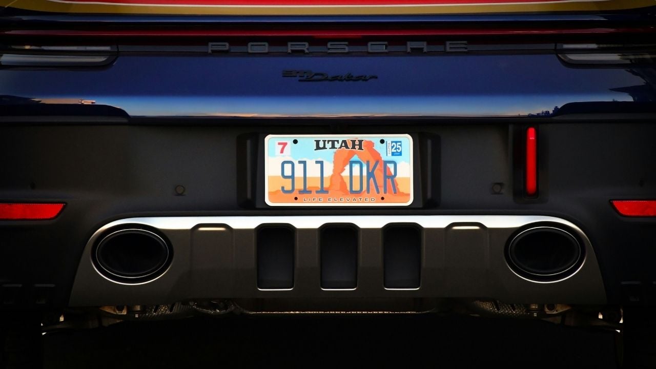 Porsche 911 Dakar License Plate USA