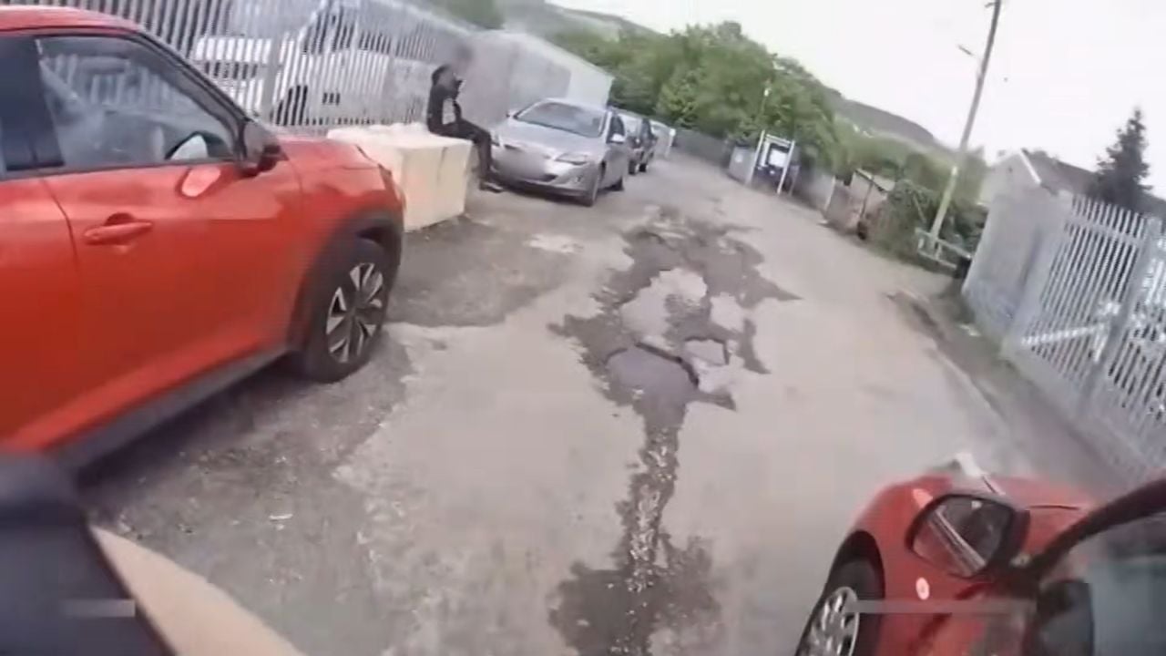 Nissan Micra Police Chase End of Chase