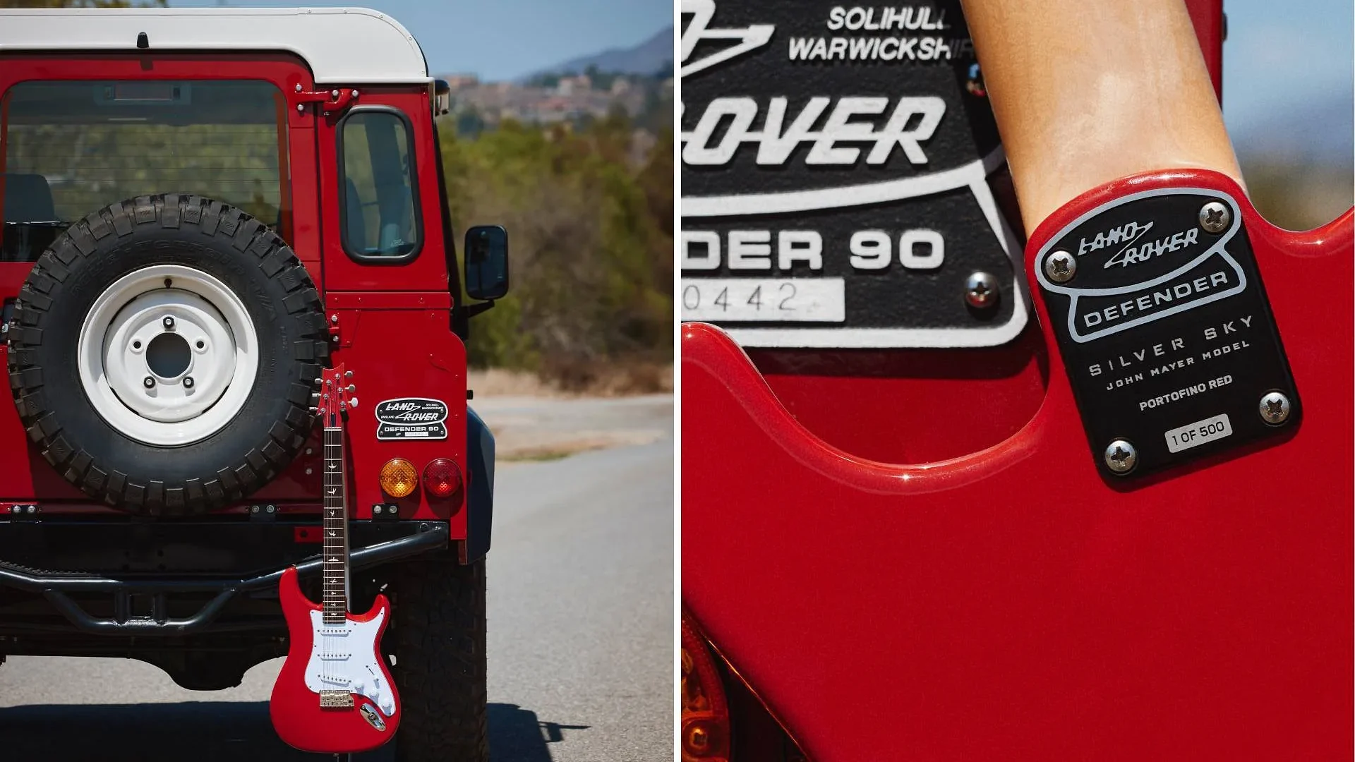 Red guitar Defender e1790334690502