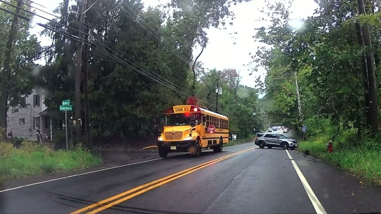 Schoolbus Dashcam Karma Police Car