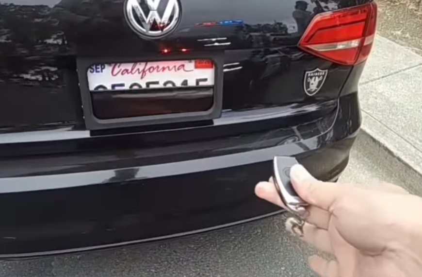California Highway Patrol Catches VW Jetta With James Bond-Style License Plate