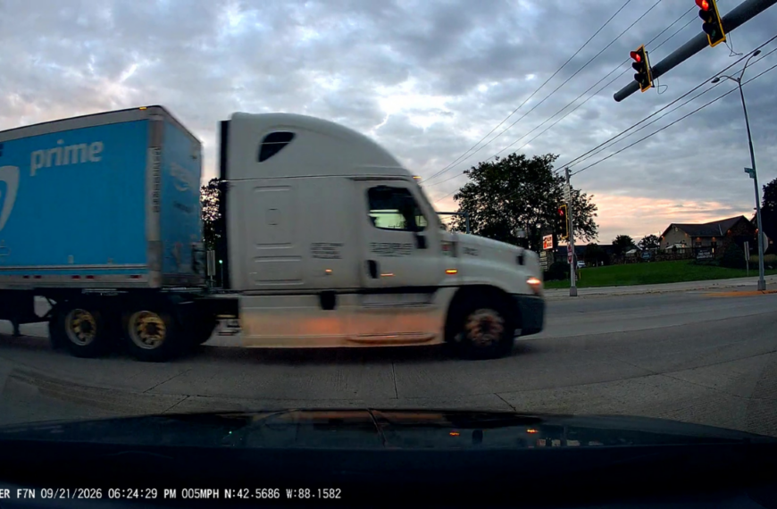 Semi Truck Dashcam Incident