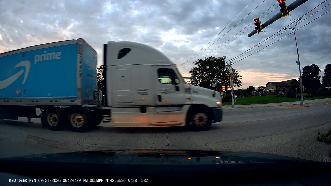 Semi Truck Dashcam Incident