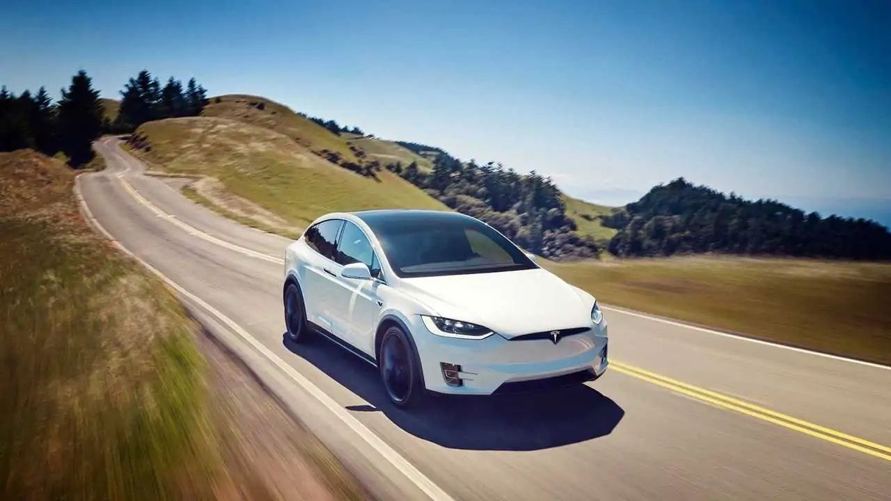 Tesla Model X Front White