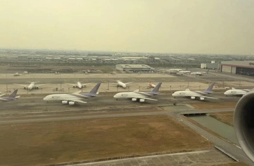 Thai Airbus A380 Airliners Abandoned