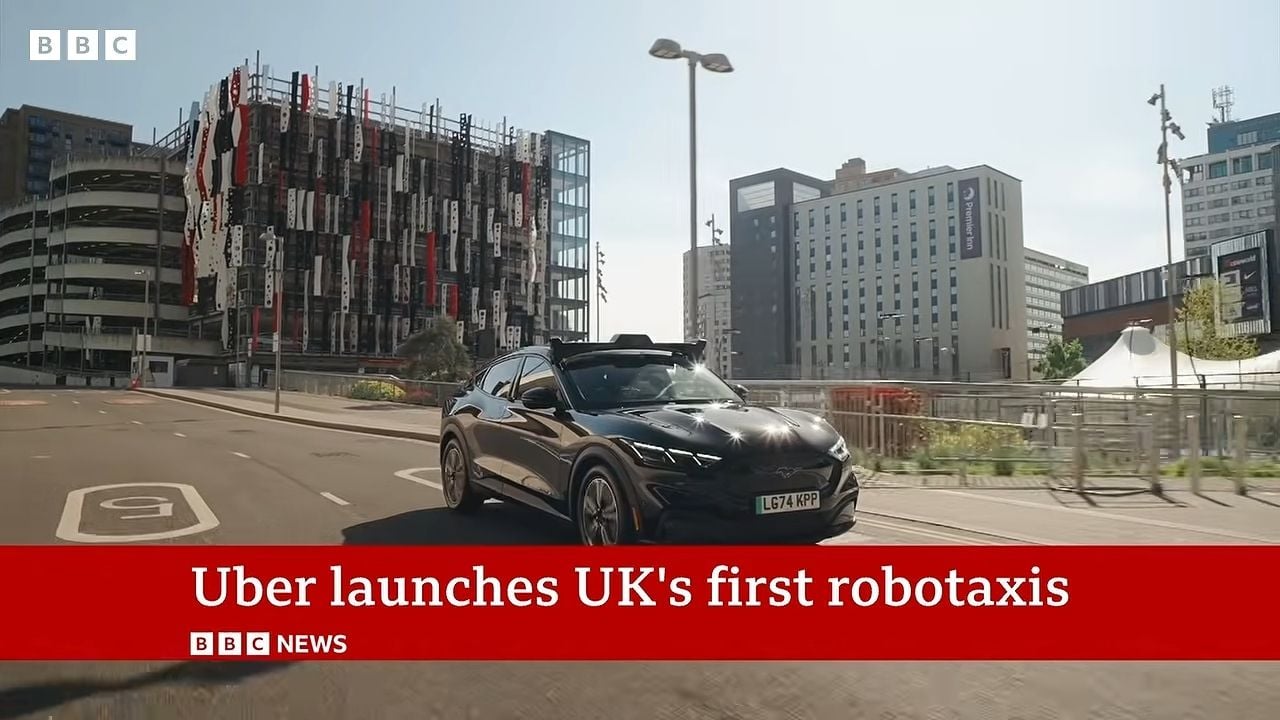 Uber launches UK's first robotaxis in London _ BBC News