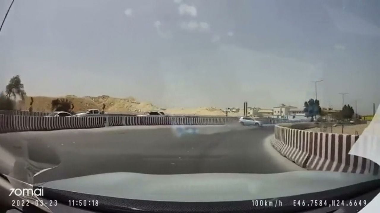 VW Crashing After Tailgating Someone