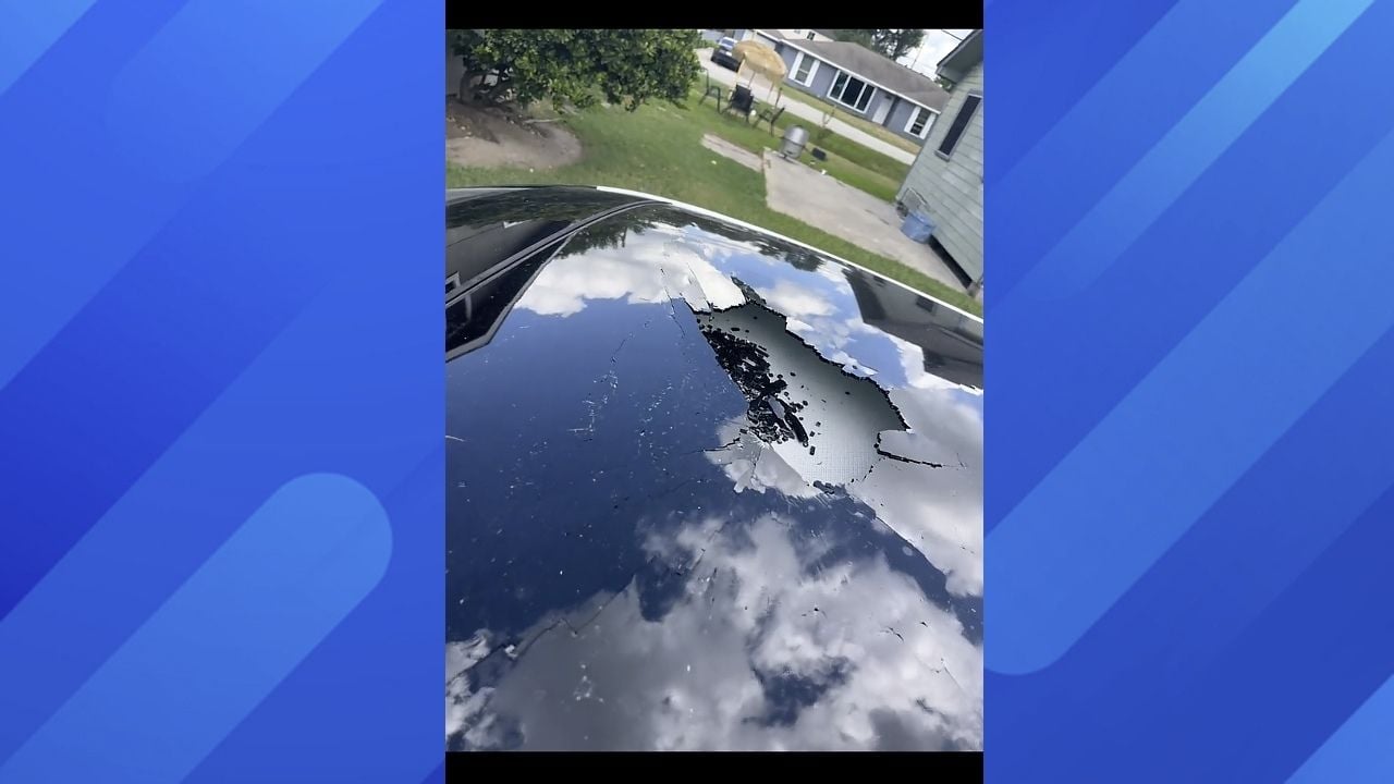 VW Exploding Sunroof Top View