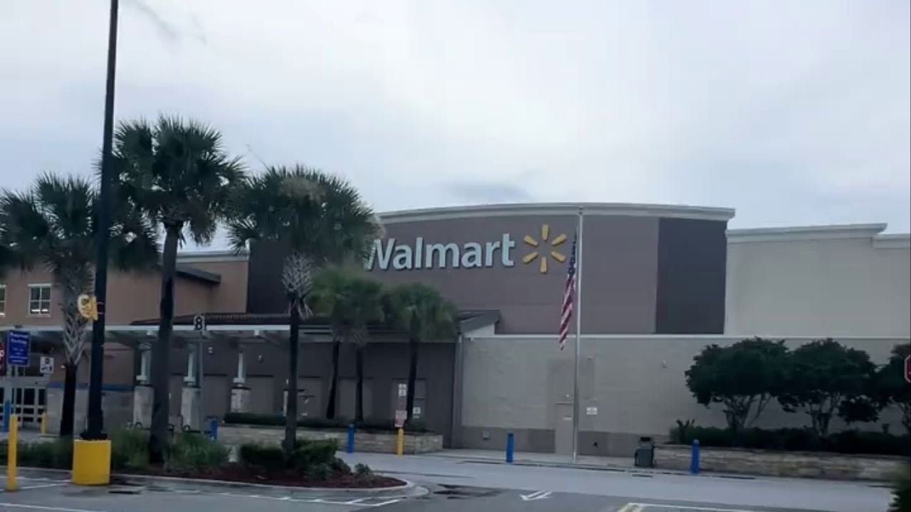 Walmart Deliver Driver Outside Store