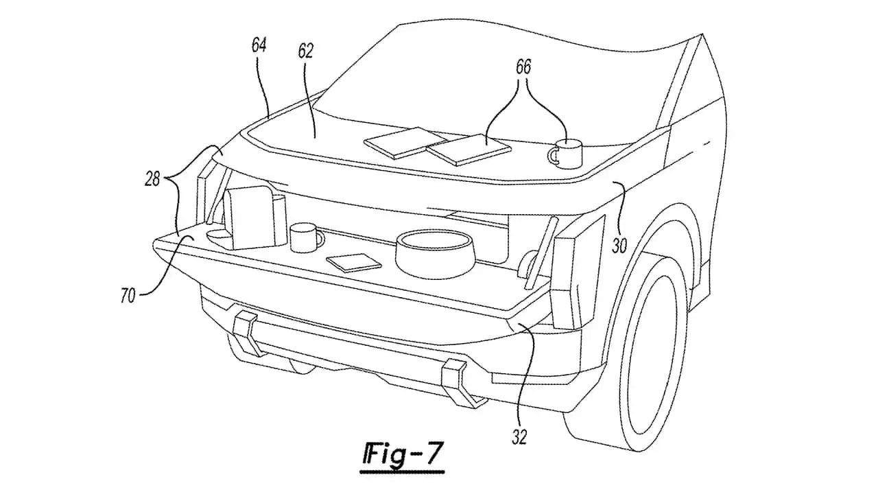 ford fathom front cargo storage patent designs 2