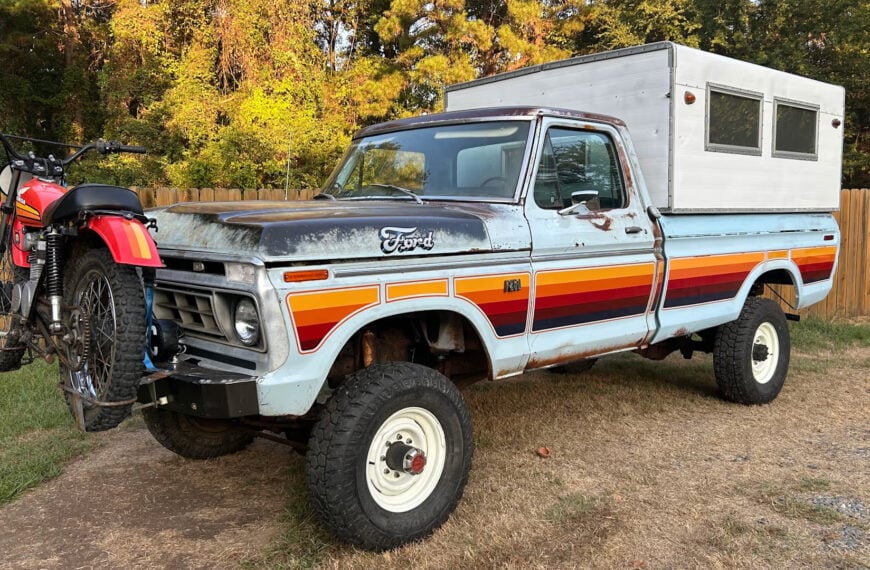This Weathered 1976 Ford F-250 Highboy Is An Old-School Adventurer’s Dream