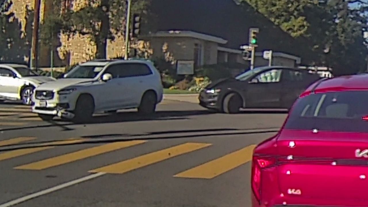 Bad Tesla Driver Causing an Accident