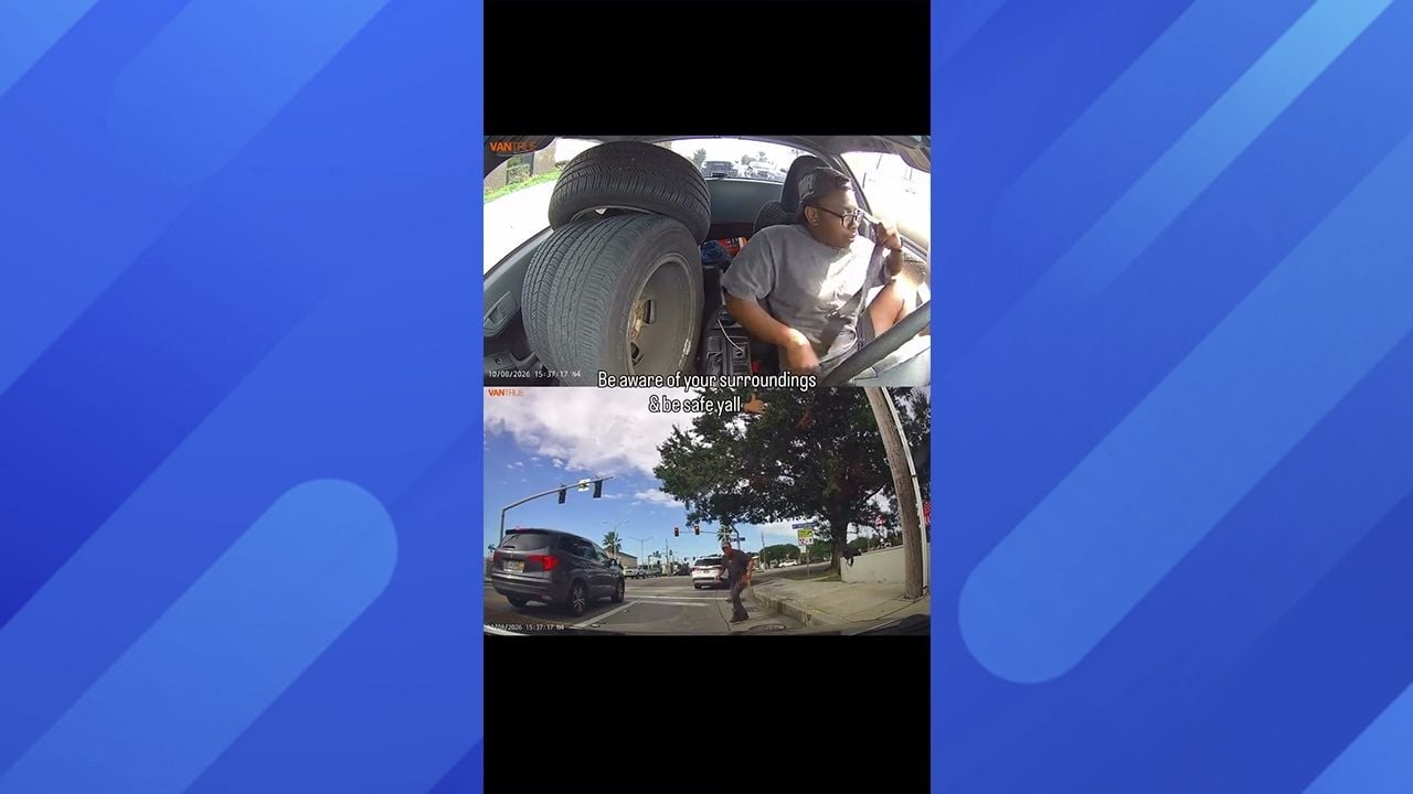 Car being pushed by pickup truck