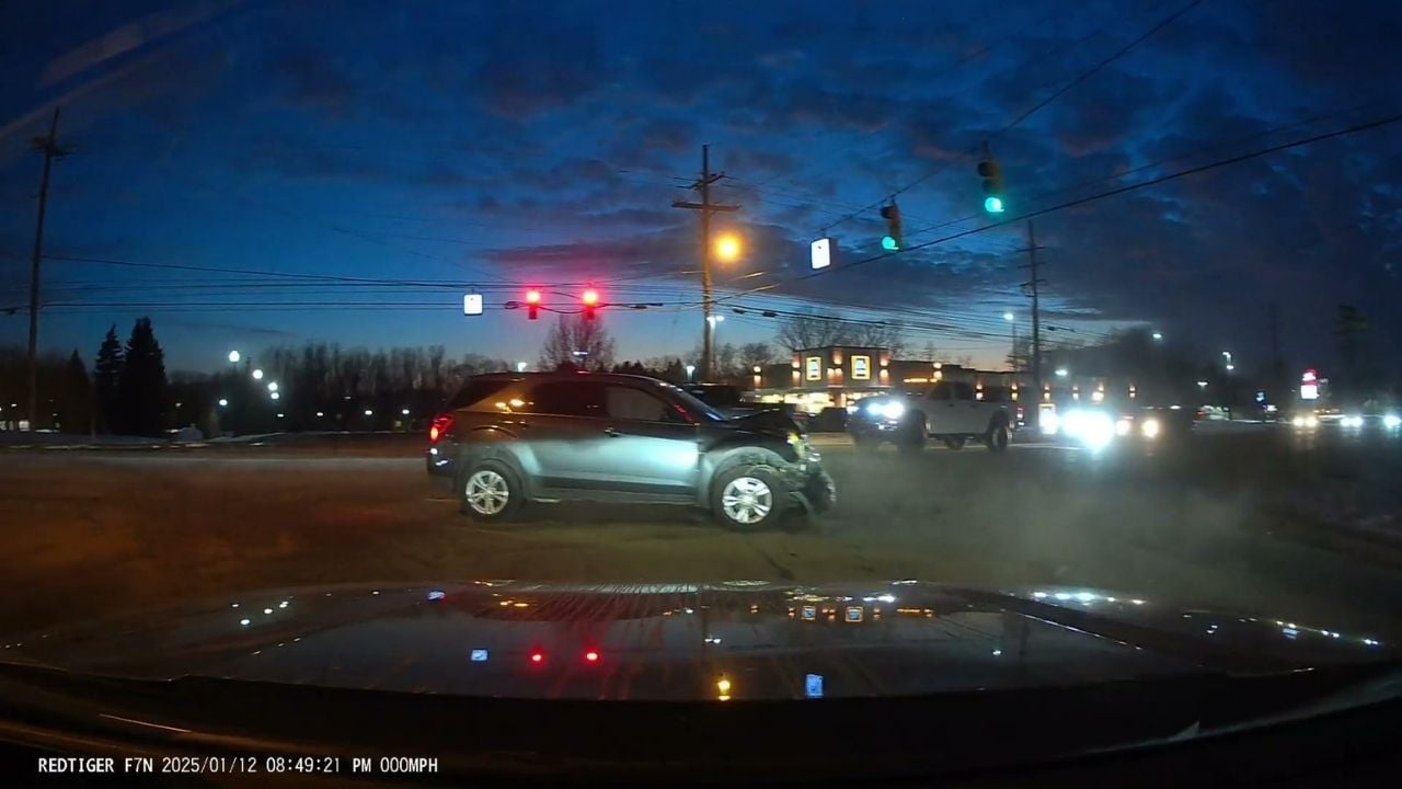 Car caused crash with headlights off impact