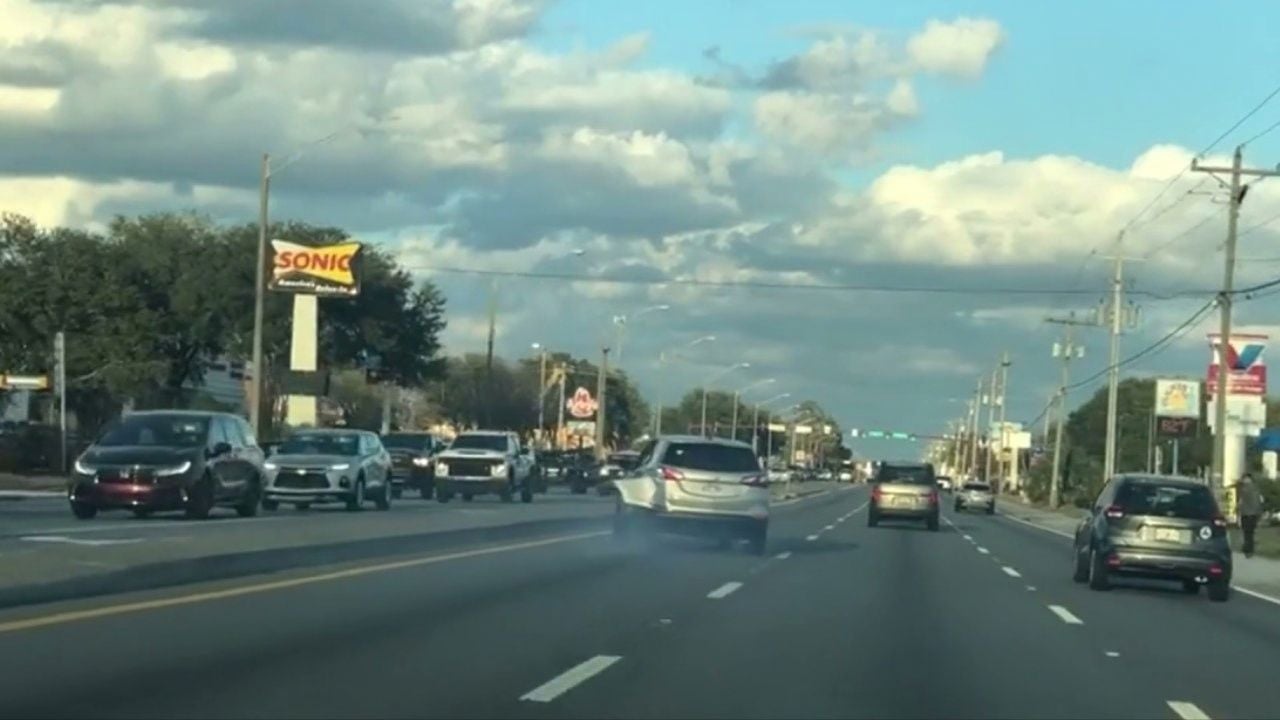 Crabbing SUV Dashcam