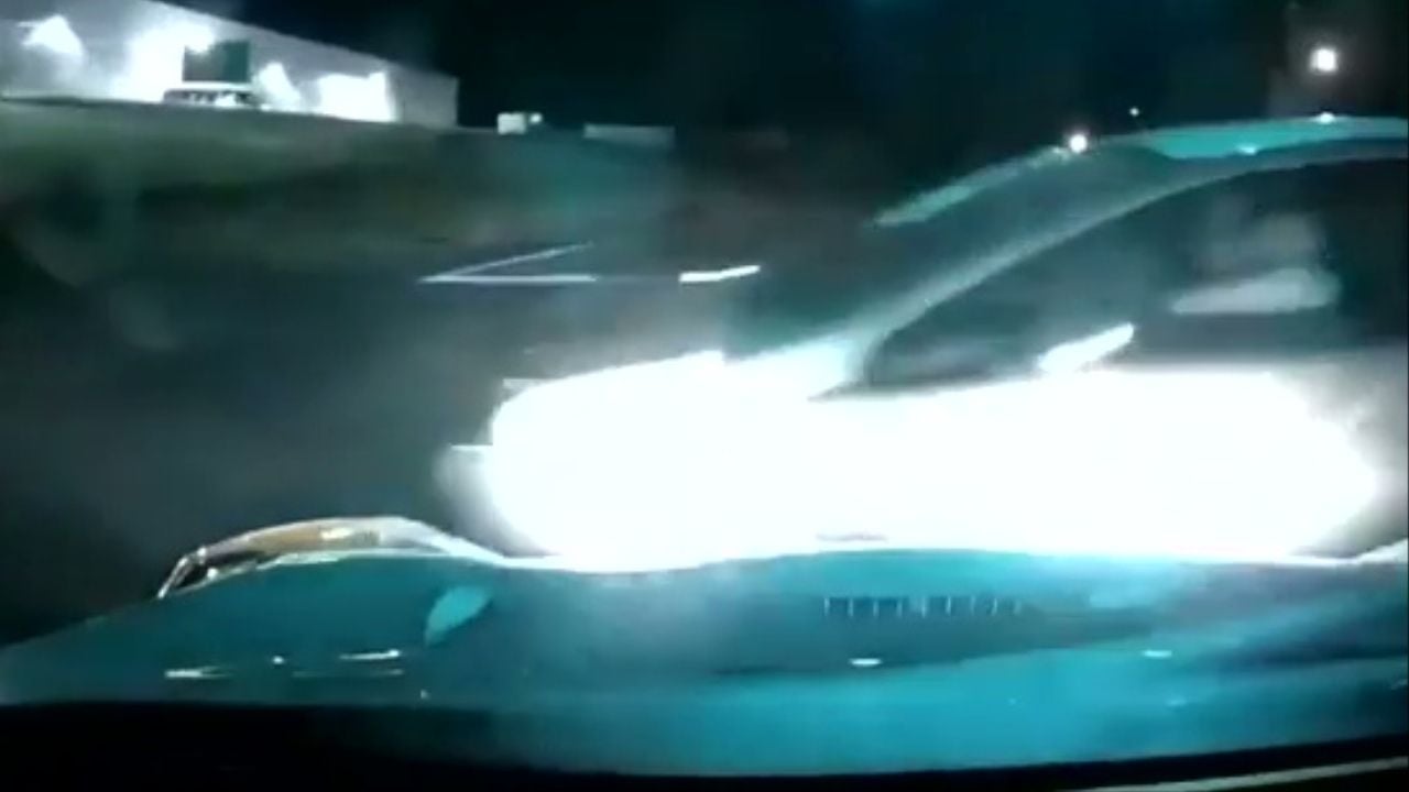 Dashcam accident at night featured image