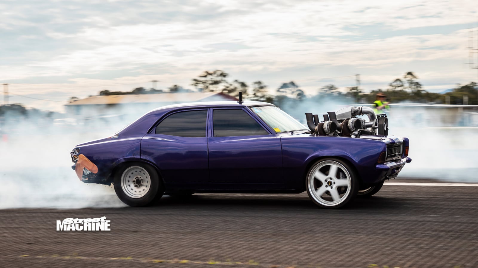 Ford Cortina Builder Combines Two Turbochargers With a Supercharger, Creates 780-HP Burnout Monster