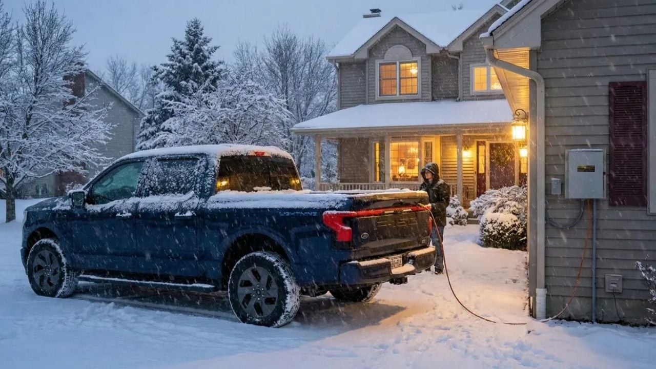 Ford F-150 Lightning Powering House