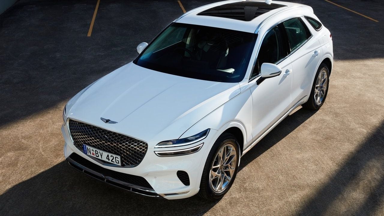 Genesis GV70 White Top Down