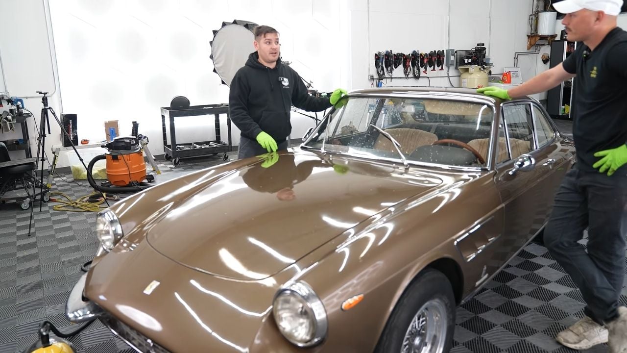 Granddaughter Sees Deceased Grandfather's $1,000,000 Ferrari CLEANED For The First Time in YEARS! 14-44 screenshot