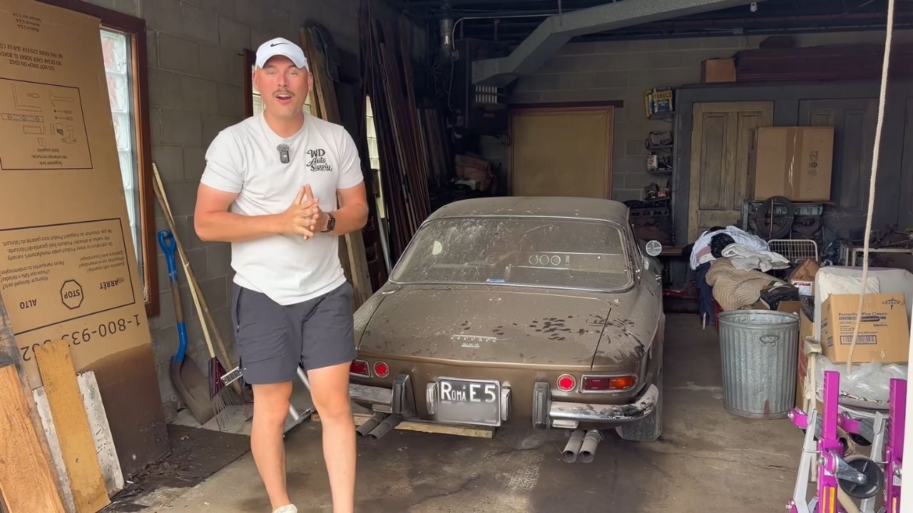 Granddaughter Sees Deceased Grandfather's $1,000,000 Ferrari CLEANED For The First Time in years