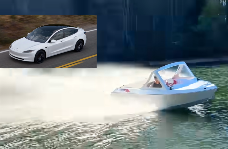 He Tore Apart a Tesla Model 3 to Build a Jetboat, But the First Ride Went Terribly Wrong