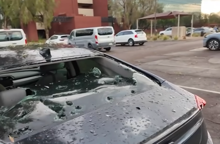“My Poor Baby Is Demolished”: Phoenix Hailstorm Leaves Drivers With Shattered Windows