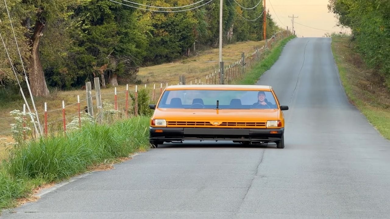 I Built the WIDEST Street Legal Car 22-0 Ford Festiva front view