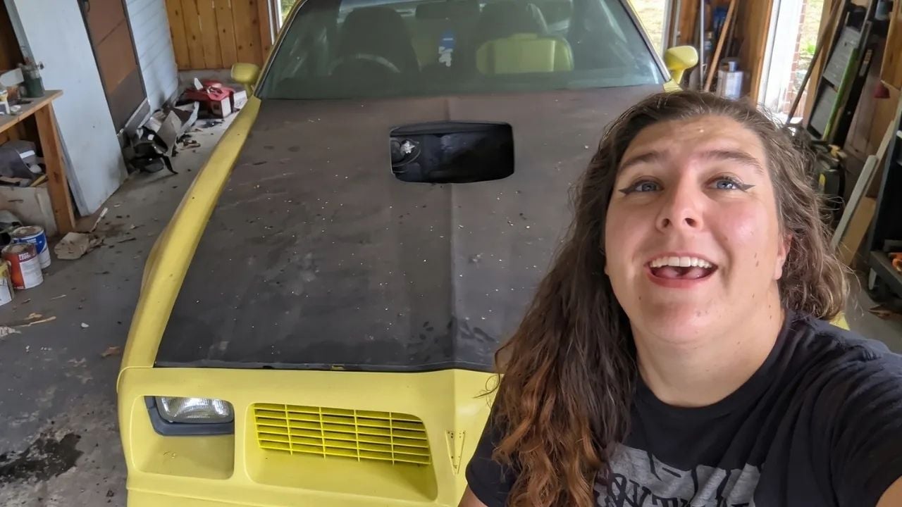 Lex with moms Pontiac Trans Am