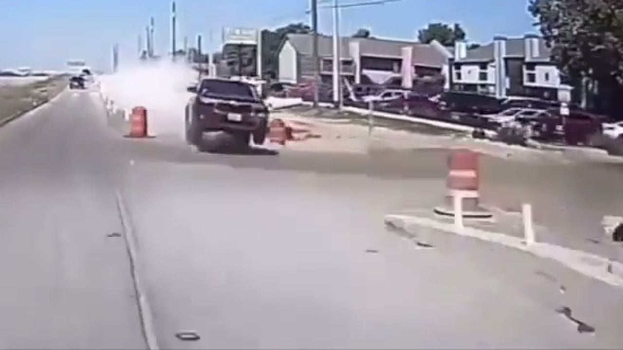 SUV Fail in Austin Construction Zone