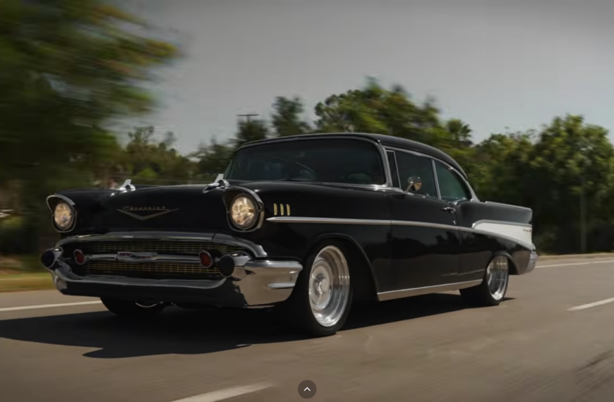 This 1957 Chevy Bel Air Appears Classic, Until They Fire Up The 630-HP Big Block
