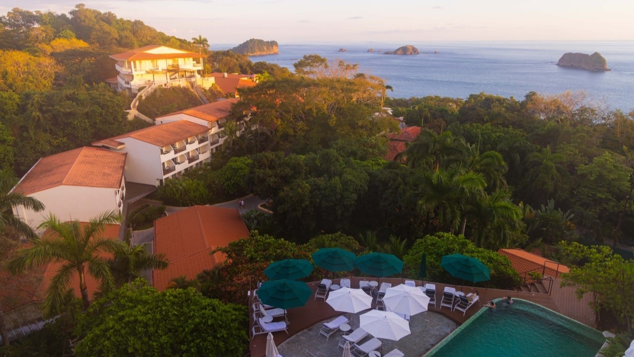 costa rica coast line from a hotel